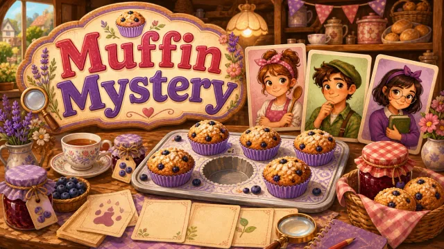 Muffin Mystery cozy mystery puzzle preview