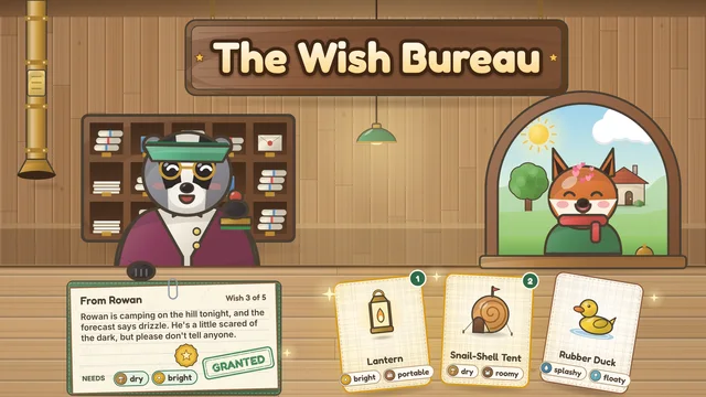 The Wish Bureau wish granting puzzle cover artwork